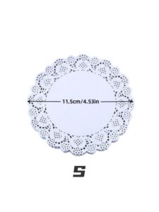 140PCS Paper Doilies Lace Food Grade Modern Decorative Placemats Bulk Add Elegance to Coffee Cake Dessert Wedding