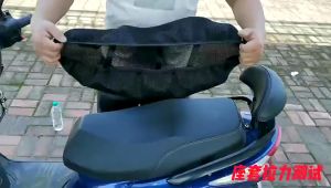 3D Mesh Motorcycle Seat Cover Black Anti-Slip Universal Cushion Waterproof Breathable Anti-Scratch