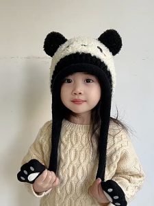 หมวกอุ่นเด็ก หมวกให้ความอบอุ่นเด็ก หมวกถักลายการ์ตูนน่ารัก ใส่ได้ทั้งเด็กผู้ชายและเด็กผู้หญิง สินค้าพร้อมส่ง