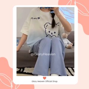 Glory Baju Tidur Wanita Lengan Pendek & Celana Panjang