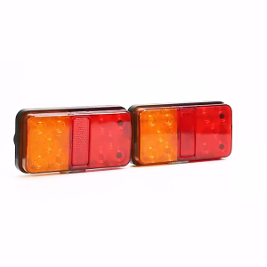 2PCS 12V 24V 80V LED Tail Light Taillight Turn Signal Indicator Stop Lamp Rear Brake Light for Car Truck Trailer Caravan