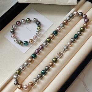 Xidaban New Midike Mixed Color Pearl Bracelet for Women Luxury Small Audience Magnetic Buckle Beaded Hand Jewelry