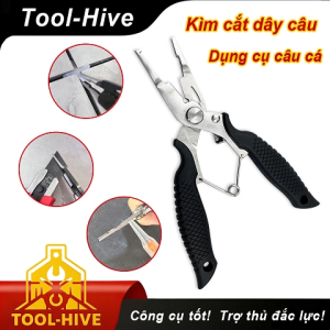 Kìm câu lure đa năng mini kìm gỡ lưỡi câu cắt dây PE mở khoen dụng cụ câu cá siêu tiện lợi