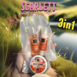 (free pouch) Paket Scarlett body lotion 30ml 3in1 (3 item) varian lengkap