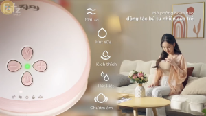 Máy Hút Sữa Điện Chườm Ấm Rảnh Tay Không Dây Freemax 23 Plus FATZ BABY Phễu Silicone 28mm & 24mm