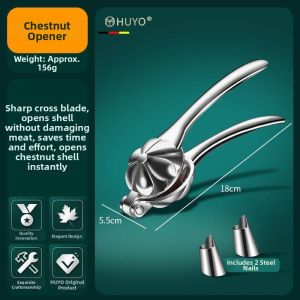 Cross-cut Stainless Steel Chestnut Opener