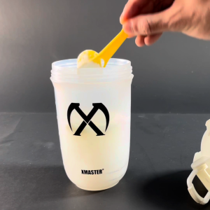 XMASTER Gym Shaker Tumbler Bottle Tritan PC PP Protein blender Stainless Steel Whisk Ball Leak Proof