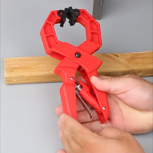 Heavy Duty Quick Release Wood Clamp Multi-Purpose Woodworking Clamp One-Handed Spring Clamp Fast Fixture Tools for Carpentry Pipe Cable Multi-Function Woodworking Clamp Heavy Duty Quick Trigger Release Hand Clamp 52mm Capacity Adjustable Grip Clamp