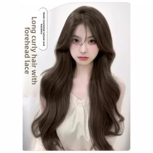 MONLEYTA | Womens Full Head Wig Natural Realistic Long Curling Hair Thickened Volume No Need To Wear A Hair Net Daily Whole Wig