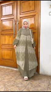 Khanisa Abaya Payet By Khasanah Store46: Bahan Ceruty Babydoll & Hiasan Payet Swarovski