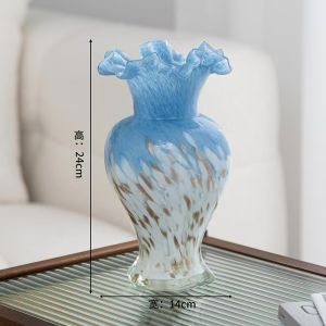 Bình Hoa Thủy Tinh Pháp Cổ Điển Trang Trí Nhà Bằng Thủy Tinh Pha Lê Sang Trọng Màu Hồng Trang Trí Bàn Ăn Trang Trí Nhà Cửa