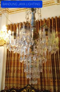 LAMPU KRISTAL JUMBO 7 BOHLAM/LAMPU GANTUNG/LAMPU DEKORASI