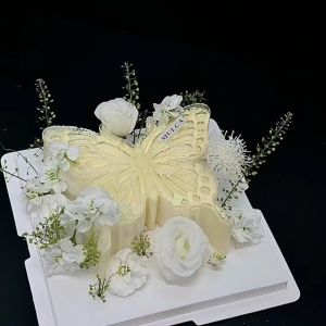 Silicone Sugar Butterfly Wings Mousse Baking Cake Decoration Accessories Birthday 6 Inch Mold Cooking Kitchen Tools Dessert