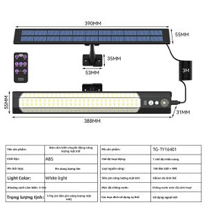 NEWSTYLE | 158/316LED Đèn Tường Cảm Biến Chuyển Động Năng Lượng Mặt Trời Ngoài Trời Chống Nước Theo Tiêu Chuẩn IP65 Với Điều Khiển Từ Xa 3 Chế Độ Sạc USB Đèn An Ninh Cho Sân Vườn Hiên Nhà