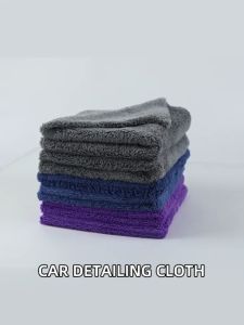 Edgeless Microfiber Towel Cloth 40x40cm Cleaning Car Wash Detailing Wax Buffing Polishing Soft Cloth Kain Cuci Tuala Random Colour DIY Cuci Kereta Kitchen Dapur