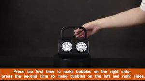 Automatic Bubble Machine Upgrade Bubble Blower with 2 Fans50000+ Bubbles Per Minute Bubbles for Kids Portable Bubble Maker
