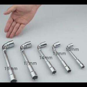 Cần điếu lỗ 6-15mm khóa ống điếu 2 đầu cờ lê chữ L có lỗ đầu lục giác thép CR-V cao cấp-HAUSE