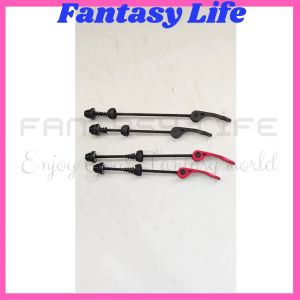 Fantasy As Quick Release as QR set depan belakang warna merah dan hitam sepeda MTB federal lipat SEPASANG