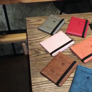 ORANGE FID ผู้ถือหนังสือเดินทาง Pu หนังซิมการ์ด ID กระเป๋า Holster Pasport ฝาครอบกระเป๋าสตางค์ท่องเที่ยวฝาครอบการ์ด