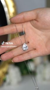 |25-29.9 NHẬP FALAZSOCIAL0915 GIẢM 15%/299K| Dây Chuyền Bạc Nữ S925 Vòng Cổ Bạc Nữ Đá Zirconia Giọt Nước Pha Lê- DB2859 - Bảo Ngọc Jewelry