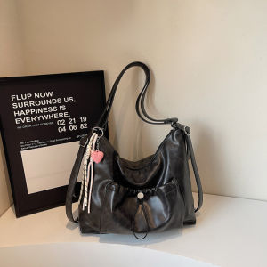 Silver Large Capacity Womens Tote Bag 2025 New Luxury Commuter Double Shoulder Backpack Soft PU Leather Casual Style