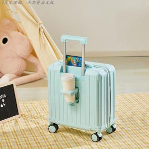 Ultra-Light Travel Suitcase Cartoon Style Mens 14-Inch Luggage Bag with Wheels Spring Autumn Air Travel Ready Childrens Bag
