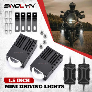 Led Headlight Bumper Fog Lamps Projector Lens Work Light Mini Driving Light Auxiliary Lights For Car Motorcycle Bar Spotlights 5500K 3000K 12V Waterproof