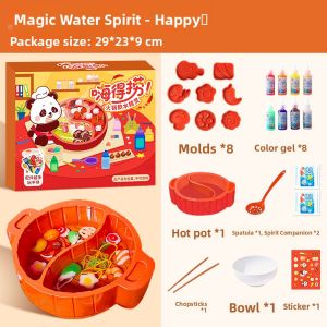 Magic Water Fairy Hot Pot Toy DIY Handmade Creative Birthday Gift for Girls Educational Intellectual Play Food Toy Baby