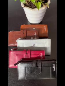 Womens Wallet Good-looking ins Wind Bank Card ID Card Double Zipper Multiple Card Slots Magnetic Snap Vertical Long Wallet