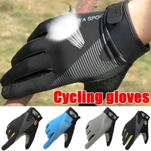 【Pphha】Anti-slip Cycling Gloves Touch Screen Windproof Sun Protection Glove Women Men Summer Fishing Riding Breathable Mittens