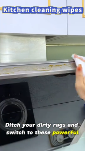 80PCS Multi-Purpose Decontamination Kitchen Wipes with Dual Seal for Hygienic Cleaning