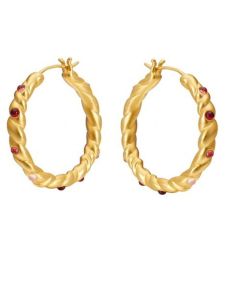 Elegant Pure Silver Rose Earrings Fashionable Hong Kong Style Oolong Tea Era Oil PaintingInspired Delicate Jewelry for Women