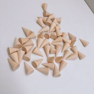 Wooden Cone Creative Ring Holder Jewelry Stand Display Earring Ring Holder Organizer Display Tool Jewelry Storage Supp
