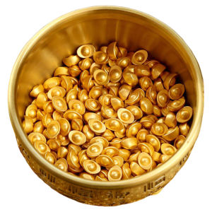 Handmade DIY Gilded Sand Gold Decoration Wealth Attracting Home Opening Desktop Ornament Realistic Simulated Golden Yuanbao