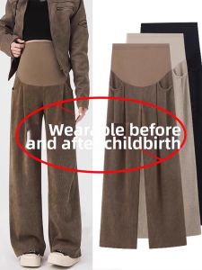 Pregnant Friendly Comfortable Loose Straight Leg Trousers