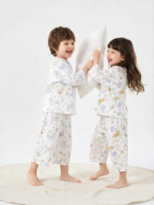 DUDUJIA | Bộ Đồ Ngủ Mùa Hè Cho Trẻ Em Bằng Cotton