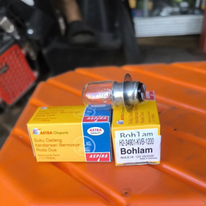 bohlam/lampu depan aspira 12v-25/25w untuk semua motor bebek dan matic