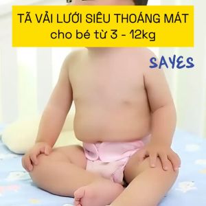 Loại tốt 1 miếng Tã lưới bỉm vải lưới tã dán thoáng mát cho bé sơ sinh