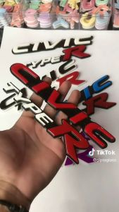 EMBLEM MOBIL CIVIC EKSTERIOR MOBIL HONDA VARIASI TIMBUL 3D BAHAN FIBERGLASS