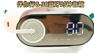 Bluetooth Speaker Wireless HiFi Bass Subwoofer Music Player Digital FM Radio Mirror Clock Pembesar Suara Bluetooth