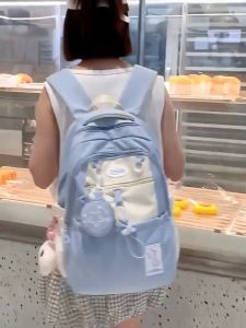 COD Tas Ransel Wanita Mini Tas Fahion Korea Stylish Sekolah Kanvas Wanita Backpack Hitam backpack sekolah Korea Style Tas Punggung Laptop