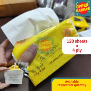 4ply 120sheets Pure Wood Facial Tissue