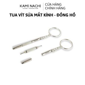 Tua vít có móc khóa sửa kính 2 đầu tiện lợi nhỏ gọn dễ sử dụng KAMI NACHI