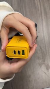 Fast Charger Adaptor daya 65W 3 Port PD PPS USB C