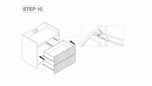 Fluted Nightstand with Charging Station Modern Side Cabinet with 2 Drawers Storage Bedside Cabinet for Bedroom Living Room
