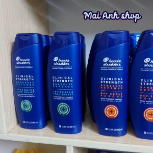 Dầu Gội Head & Shoulders Clinical Strength Sạch Gàu Hết Ngứa Chai 400ml Mẫu Mới - USA Chính Hãng-