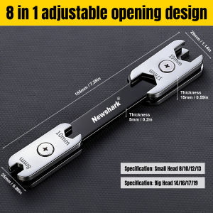 NiuXiang | Bộ Cờ Lê Đa Năng 8 Trong 1 Đa Chức Năng 360 ° Cờ Lê Ổ Cắm Xoay Dùng Cho Bảo Dưỡng Ô Tô Và Xe Máy Thép Carbon