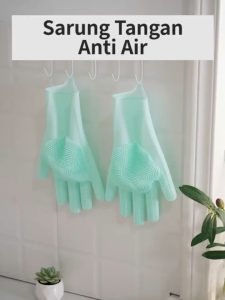 [MHS] Sarung Tangan Spon Cuci Piring Silikon Cuci Tangan Serbaguna Silicone