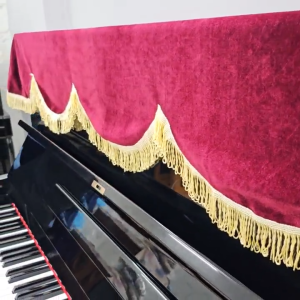 [HCM]KHĂN PHỦ ĐÀN PIANO CƠ NHUNG ĐỎ ĐÔ NHẬP KHẨU CAO CẤP