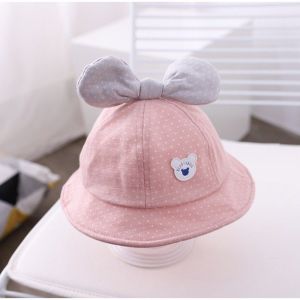 T.I - Topi Anak Perempuan Bearyaboo Pita Bucket Hat Import